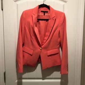 WHITE HOUSE BLACK MARKET Coral Blazer Jacket